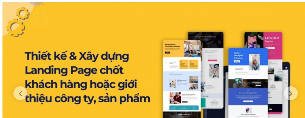 Thiết kế và xây dựng landing page chốt khách hàng hoặc giới thiệu công ty, sản phẩm